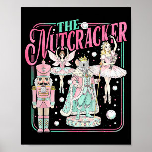 Retro Vintage Notenkraker Suikerfee Pruim Chri Poster