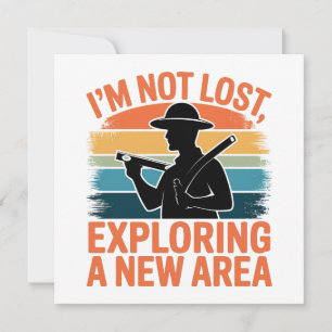 Retro vintage ontwerp grappige uitdrukking landmet kaart