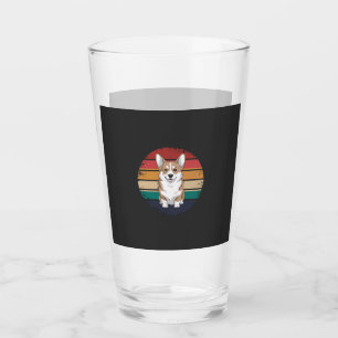 Retro Vintage Pembroke Welsh Corgi-hondenliefhebbe Glas