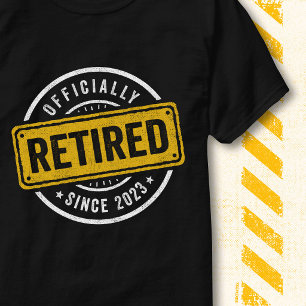 Retro Vintage Pensioen 2023 Officieel Met Pensioen T-shirt