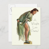 Retro Vintage Perte de poids Partie Invitation PC  (Devant / Derrière)