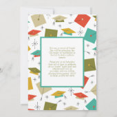 Retro Vintage Photo Graduation Faire-part (Dos)