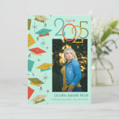 Retro Vintage Photo Graduation Faire-part (Debout devant)