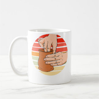 Retro Vintage Pottenbakker Keramiekhandelaar Koffiemok