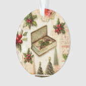 Retro Vintage Red Green Holiday Noël (devant)