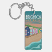 Retro vintage reissouvenir Brighton Australië Sleutelhanger (Voorkant Links)