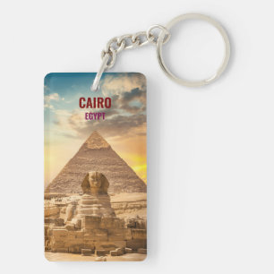 Retro vintage reisvakantie Caïro Egypte Sleutelhanger