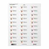 Retro Vintage Rendier Kerstmis Etiket (Full Sheet)