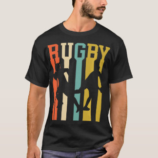 Retro Vintage Rugby Silhouette Sports Lover MP T-shirt