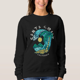 Retro Vintage Santa Cruz Californië Surfen Palm T Trui
