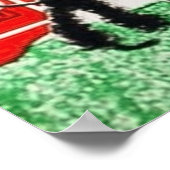 Retro vintage Santa Holiday poster (Hoek)