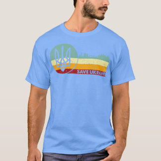 Retro Vintage Save Ukraine T-shirt