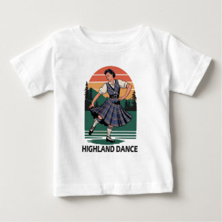 Retro vintage Schotse hoogland dans ontwerp cadeau