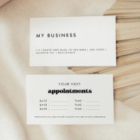 Retro Vintage Script Afspraak Herinneringskaarten