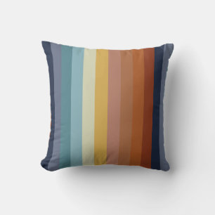 Retro vintage strepen in 70s 60s stijl kussen