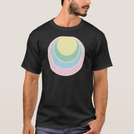 retro vintage sun pastel  t-shirt