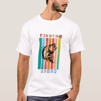 Retro Vintage T-shirt met viskoorts