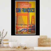 Retro Vintage Travel Design Poster (Keuken)