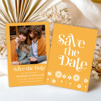 Retro Vintage Trouwkaart Save The Date