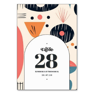 Retro Vintage Typografie en Patroon Kaart