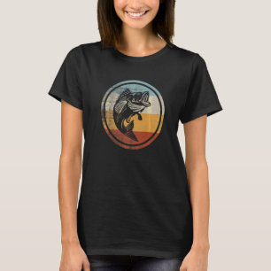 Retro Vintage Vissen Vis Florida Grootbekbaars T-shirt