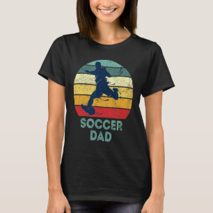 Retro Vintage Voetbal Vader T-shirt
