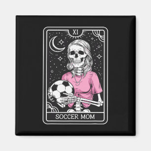Retro Vintage Voetbalmoeder Tarotkaart Magneet