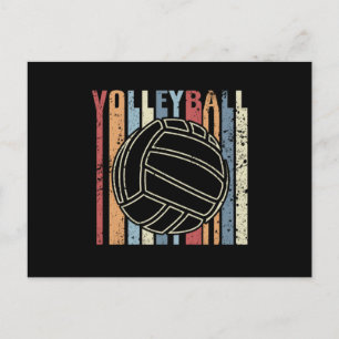 Retro Vintage Volleybal Briefkaart