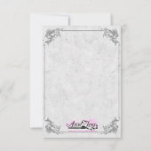 Rétro Vintage wedding invitation (Dos)