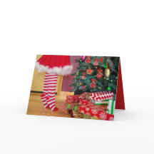 Retro Vintage Wenskaart van Kerstmis van de