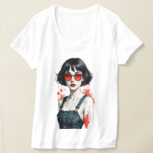 Retro Vintage Y2K Dames T-shirt – 80s 90s Pop Art