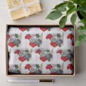 Retro vintonage kerstkatteweefsel tissuepapier (Geschenk)