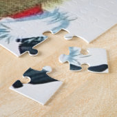 Retro vintonage Kerstman Legpuzzel (Zijkant)