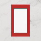 Retro vintonage Kerstmis — bericht toevoegen Visitekaartje (Achterkant)