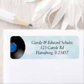 Retro Vinyl Album Blue Record Etiket (Insitu)