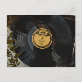 Retro Vinyl bruiloft uitnodiging - Let There Be Lo