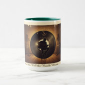 Retro Vinyl Guitar Coffee Mug (Centre)