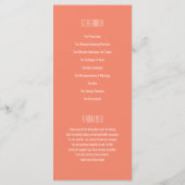 Retro Vinyl Huwelijksprogramma Programma (Achterkant)