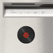 Retro Vinyl Lives Magneet (Insitu (Vaatwasser))