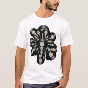 retro vinyl LP records T-shirt