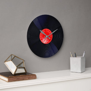 Retro Vinyl Plaat LP Album Plaat Wandklok Grote Klok