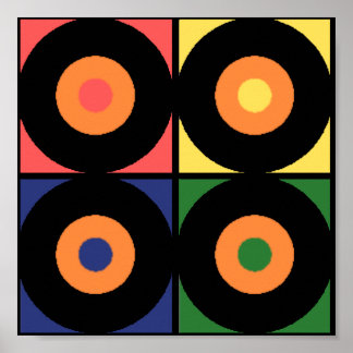 Retro Vinyl Pop Print
