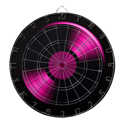 Retro Vinyl Record Album Dartbord (Voorkant)