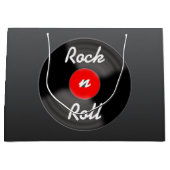 Retro Vinyl Record Gift Bag Groot Cadeauzakje (Voorkant)