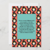 Retro Vinyl Record Graduation Party Invitation Kaart (Achterkant)