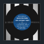 Retro Vinyl Record l Invitations de fête d'anniver<br><div class="desc">Une façon originale et unique d'envoyer vos invitations à fêter votre anniversaire! Tous les textes par défaut peuvent être entièrement customisés avec vos propres mots, et vous pouvez également modifier les polices, les tailles et les couleurs du texte. Cette invitation peut également être customisée pour s'adapter à toute autre occasion...</div>