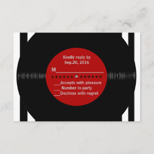 Retro Vinyl Record l Modern RSVP
