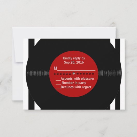 Retro Vinyl Record l Modern RSVP (Voorkant)