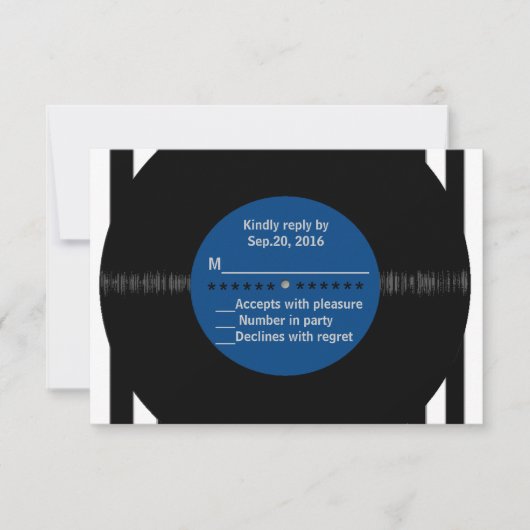 Retro Vinyl Record l Modern RSVP (Voorkant)