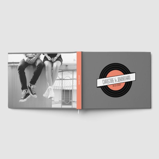 Retro Vinyl Record Livre d'Invité (Complet)